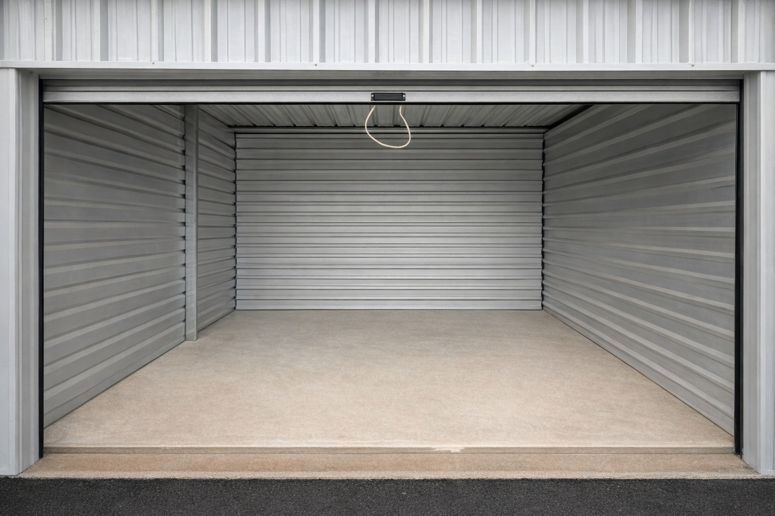 Clean open drive-up storage unit at Mountain Storage in Hot Springs, Arkansas